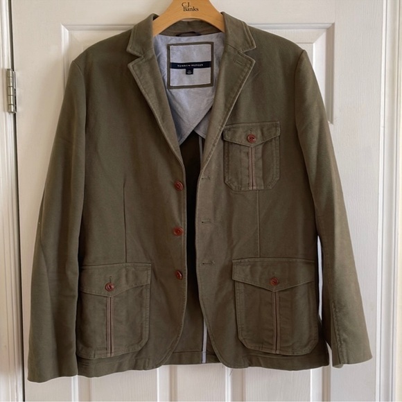 Tommy Hilfiger Olive and Gray Outerwear - Picture 8 of 13